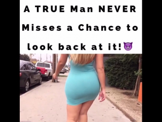 a black guy never misses a chance to look at an ass